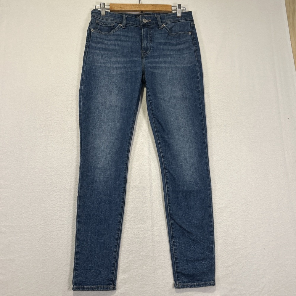 Lucky Brand Jeans Womens 6/28 Ava Skinny Regular Blue Tapered Denim Pants